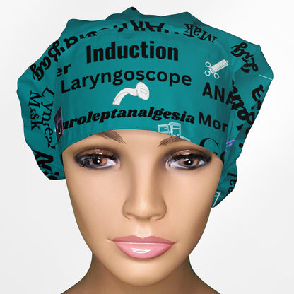 Anesthesia Bouffant Scrub Cap