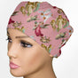 Angels Pink Low-Tie Surgeon Scrub Cap