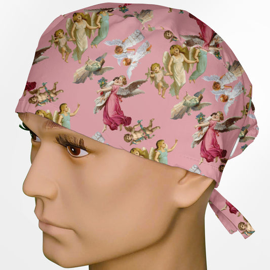 Angels Pink Surgeon Scrub Cap