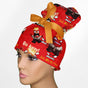 Angry Emotion High Bun Ponytail Scrub Cap