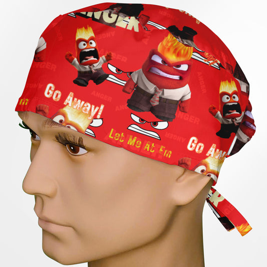 Angry Emotion Surgeon Scrub Cap