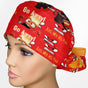 Angry Emotion Ponytail Scrub Cap