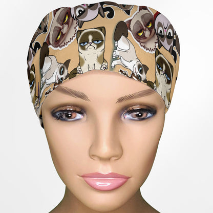 Angry Cats Euro Scrub Cap