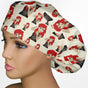 Ariel Tattoos Bouffant Scrub Cap