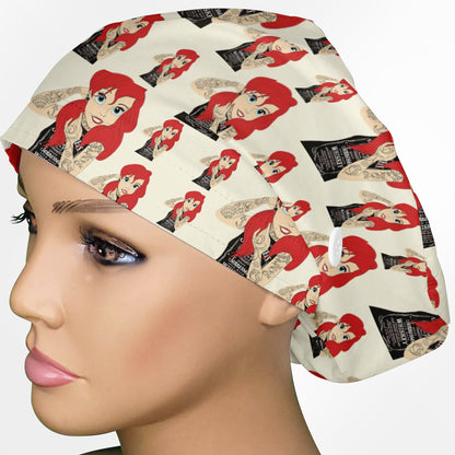 Ariel Tattoos Euro Scrub Cap