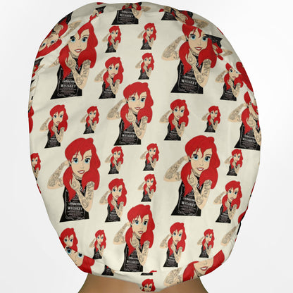 Ariel Tattoos Euro Scrub Cap