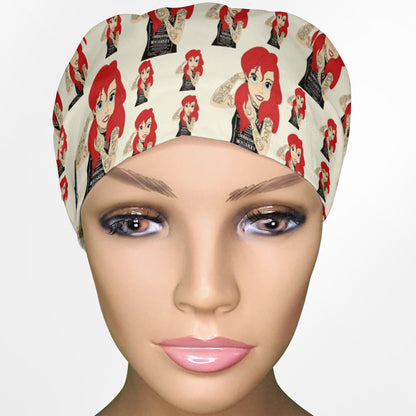 Ariel Tattoos Euro Scrub Cap