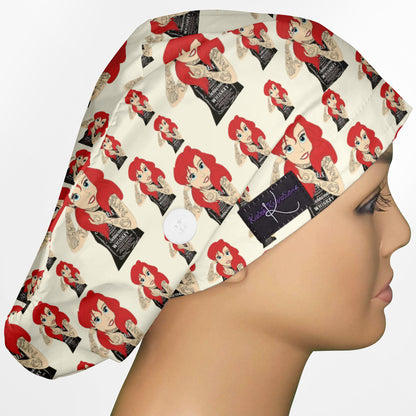 Ariel Tattoos Euro Scrub Cap