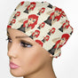 Ariel Tattoos Low-Tie Surgeon Scrub Cap