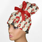Ariel Tattoos High Bun Ponytail Scrub Cap