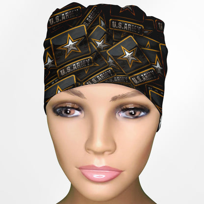 Army Tags Low-Tie Surgeon Scrub Cap