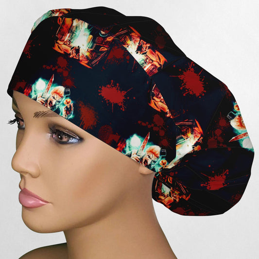Art The Clown Bouffant Scrub Cap
