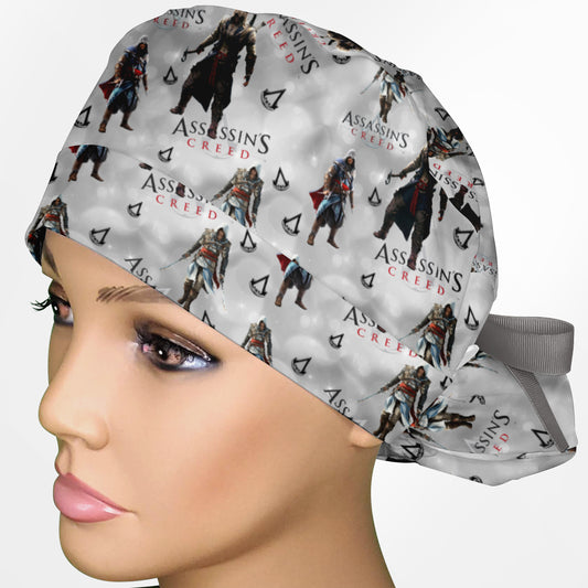 Assassins Creed Ponytail Scrub Cap