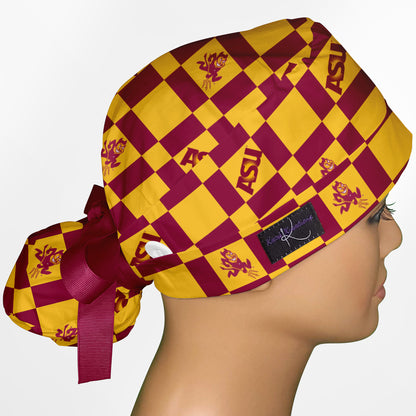 ASU Ponytail Scrub Cap