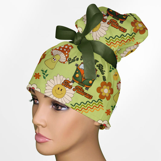 Ativan High Bun Ponytail Scrub Cap