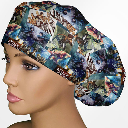 Attack On Titan Bouffant Scrub Cap