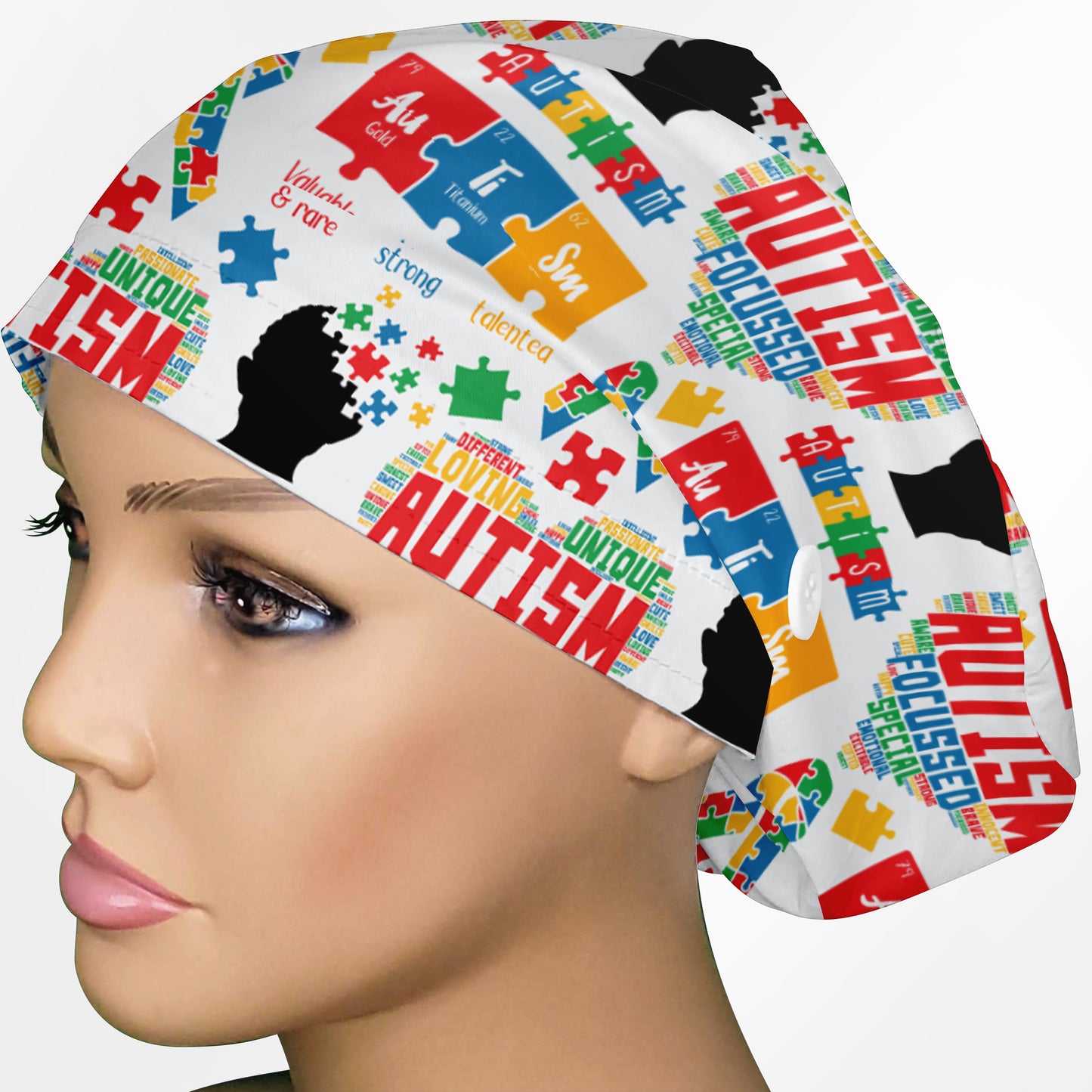 Autism Awareness Euro Scrub Cap
