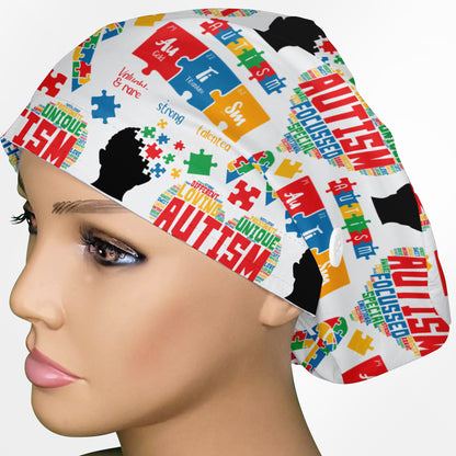 Autism Awareness Euro Scrub Cap