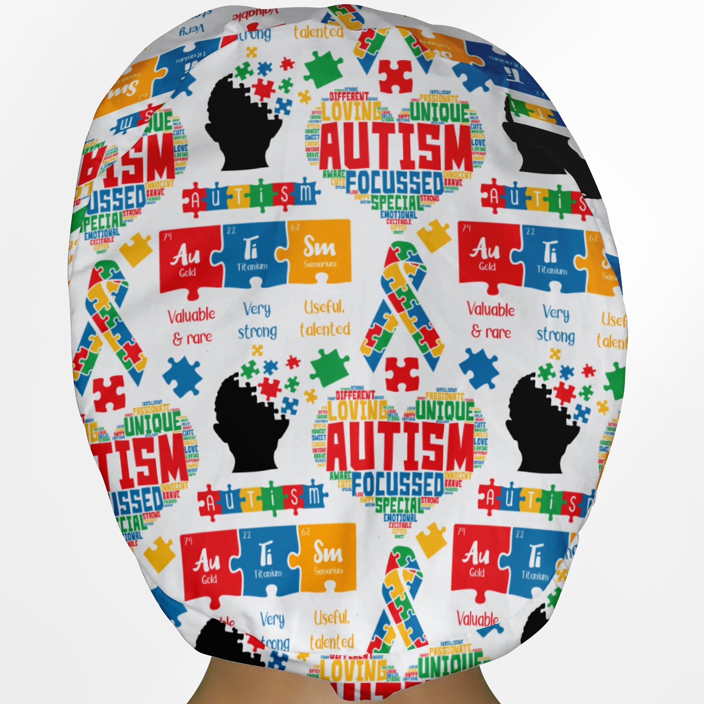 Autism Awareness Euro Scrub Cap