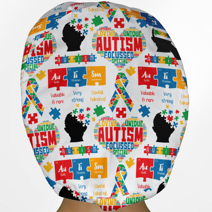 Autism Awareness Euro Scrub Cap