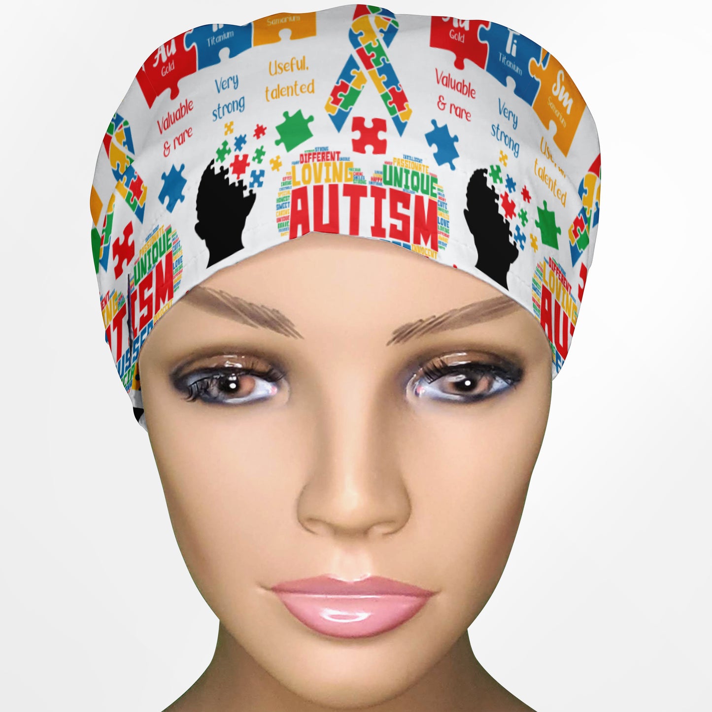 Autism Awareness Euro Scrub Cap