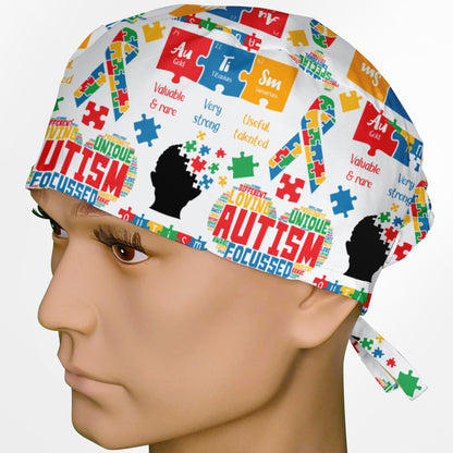 Autism Awareness Surgeon Scrub Cap