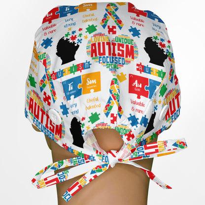 Autism Awareness Surgeon Scrub Cap