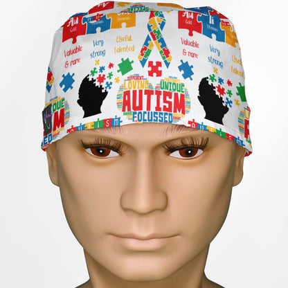 Autism Awareness Surgeon Scrub Cap