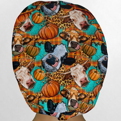 Autumn Cows Euro Scrub Cap