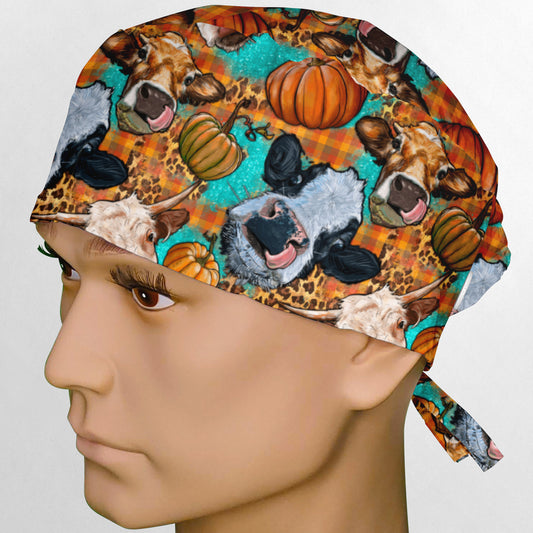 Autumn Cows Surgeon Scrub Cap