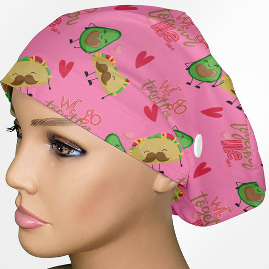 Avocado And Tacos Euro Scrub Cap