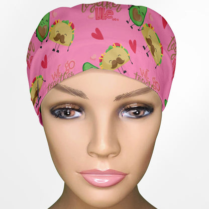 Avocado And Tacos Euro Scrub Cap