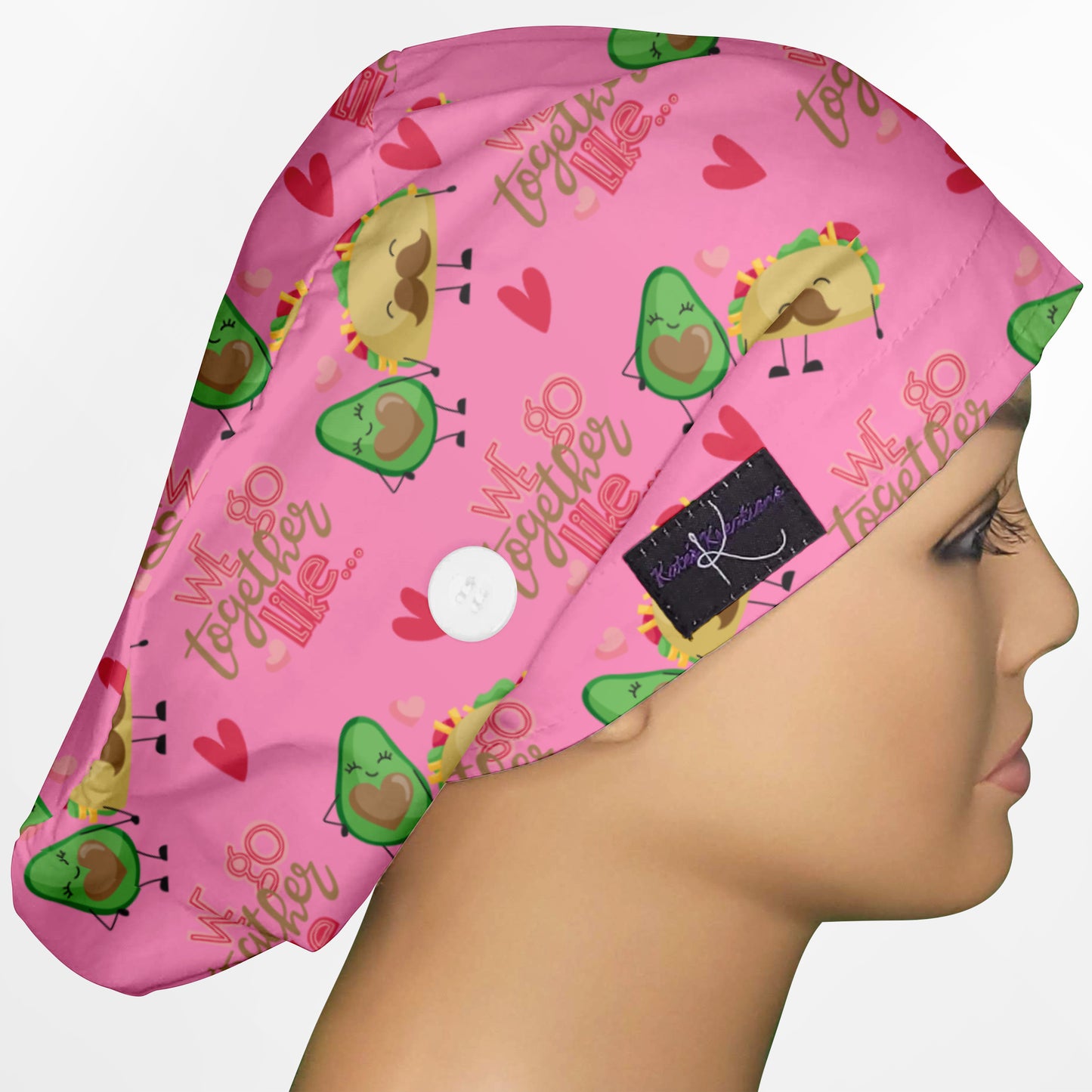 Avocado And Tacos Euro Scrub Cap