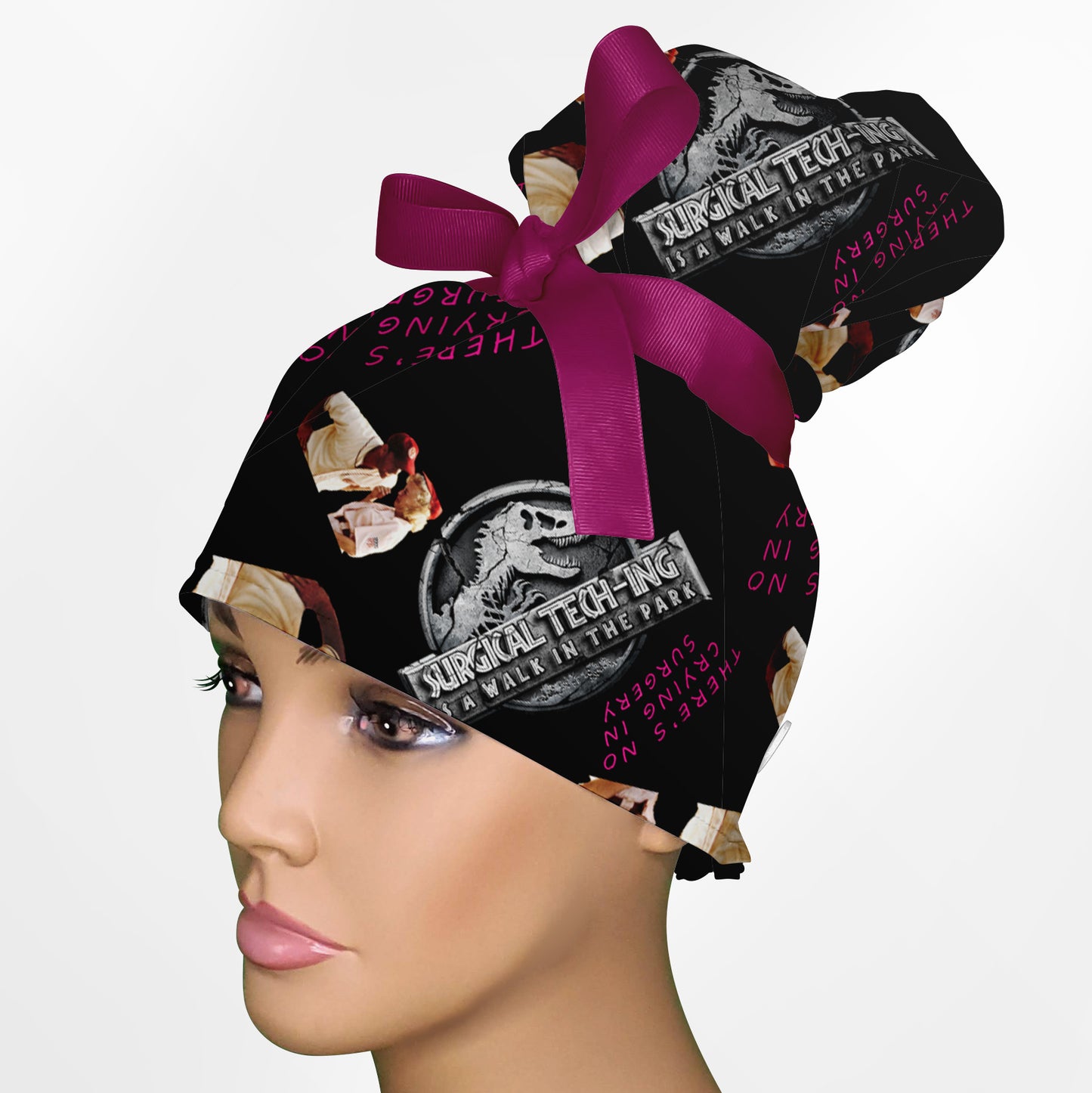 A Walk In The Park High Bun Ponytail Scrub Cap