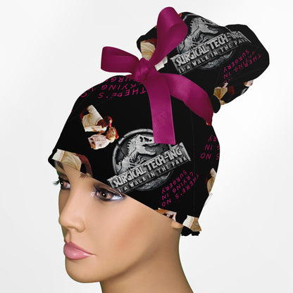 A Walk In The Park High Bun Ponytail Scrub Cap