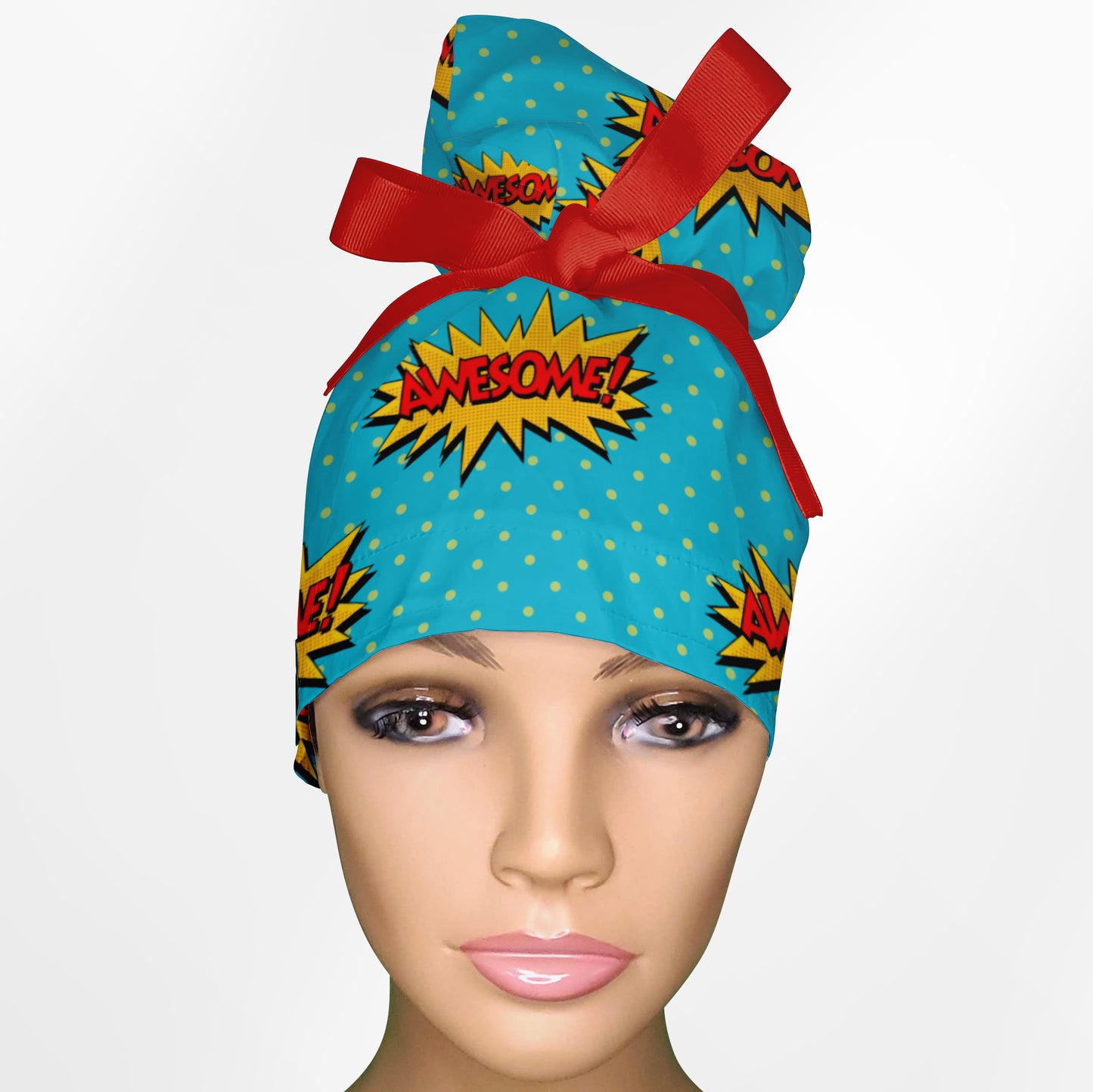 Awesome High Bun Ponytail Scrub Cap