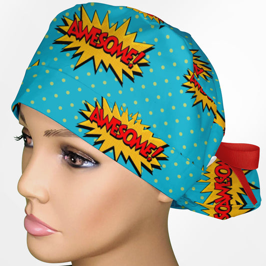 Awesome Ponytail Scrub Cap