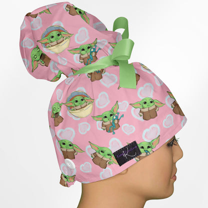 Baby Master High Bun Ponytail Scrub Cap