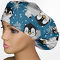 Baby Penguins Bouffant Scrub Cap