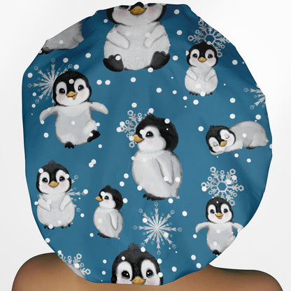 Baby Penguins Bouffant Scrub Cap