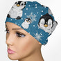 Baby Penguins Low-Tie Surgeon Scrub Cap
