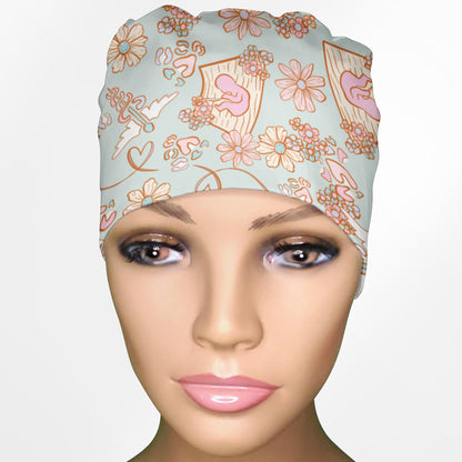 Baby Ultrasound Low-Tie Surgeon Scrub Cap