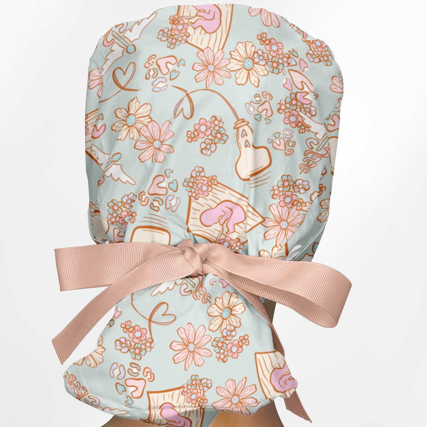 Baby Ultrasound Ponytail Scrub Cap