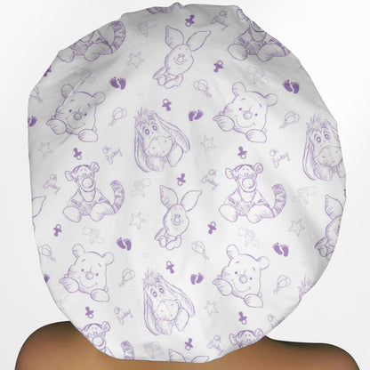 Baby Vintage Bear and Friends Bouffant Scrub Cap