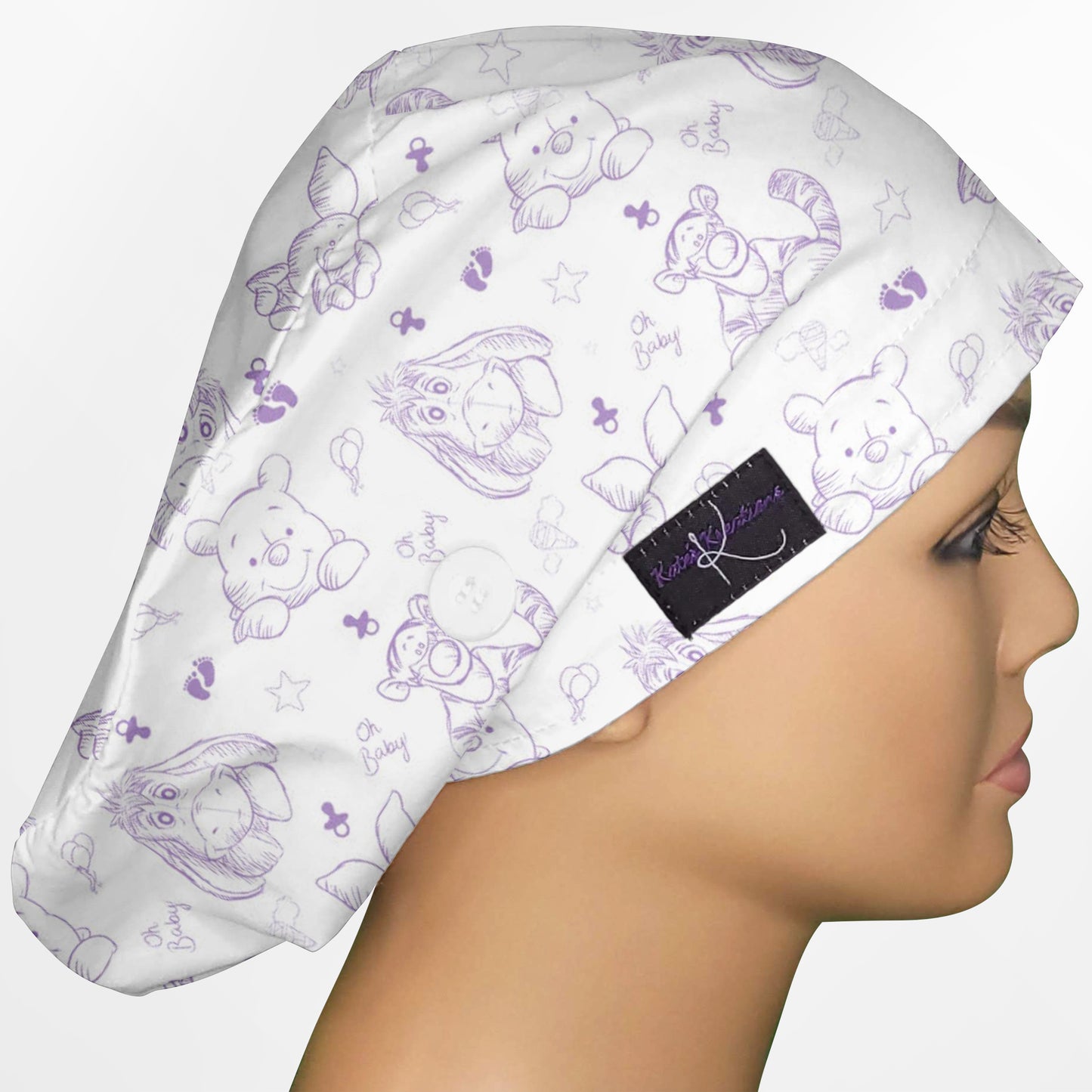 Baby Vintage Bear and Friends Euro Scrub Cap
