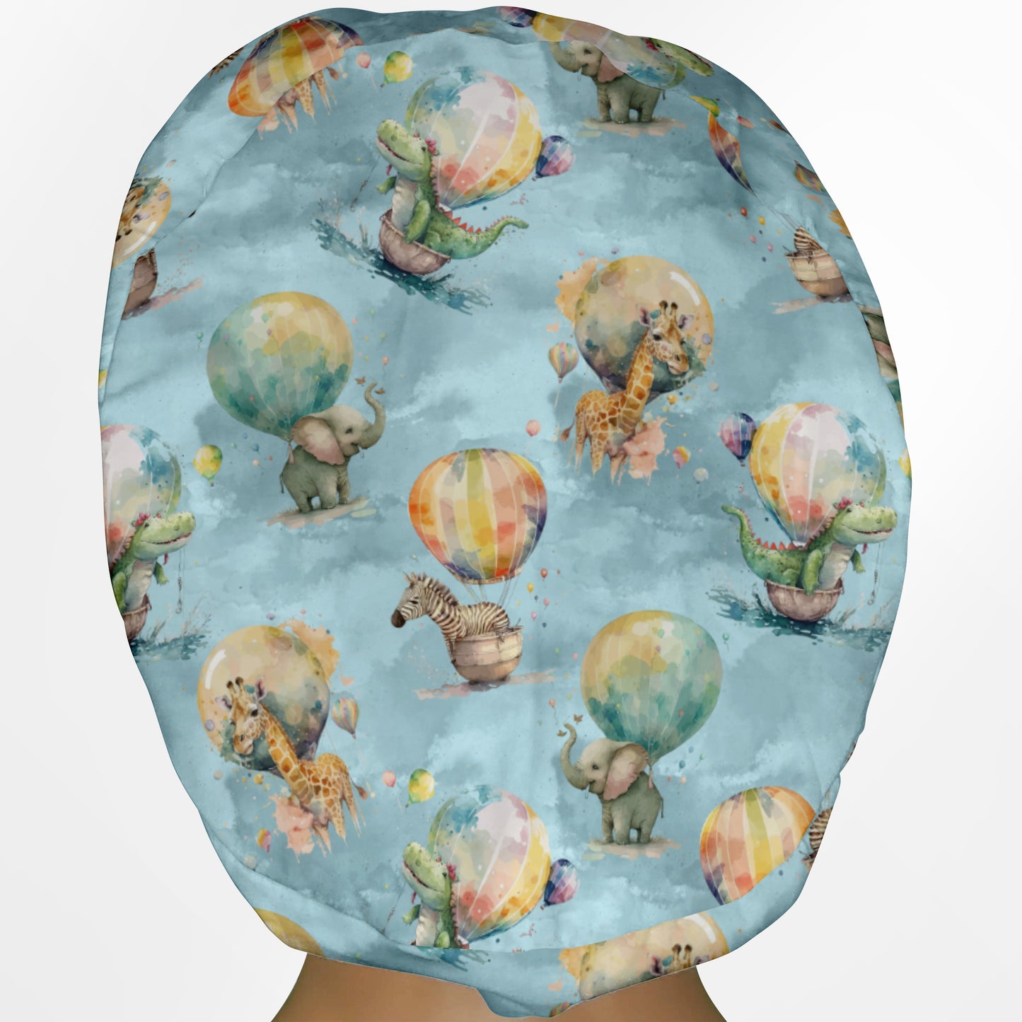 Baby Zoo Hot Air Balloons Euro Scrub Cap