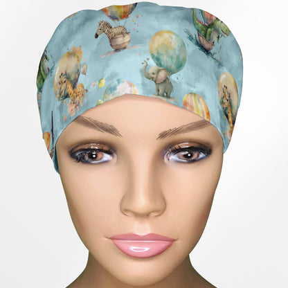 Baby Zoo Hot Air Balloons Euro Scrub Cap