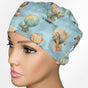 Baby Zoo Hot Air Balloons Low-Tie Surgeon Scrub Cap