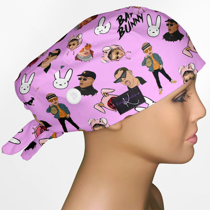 Bad Bunny Low-Tie Surgeon Scrub Cap