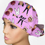 Bad Bunny Ponytail Scrub Cap